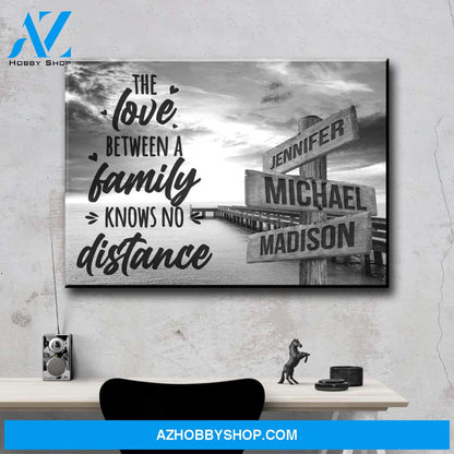 Ocean Dock with Saying 5 Multi-Names Premium Canvas