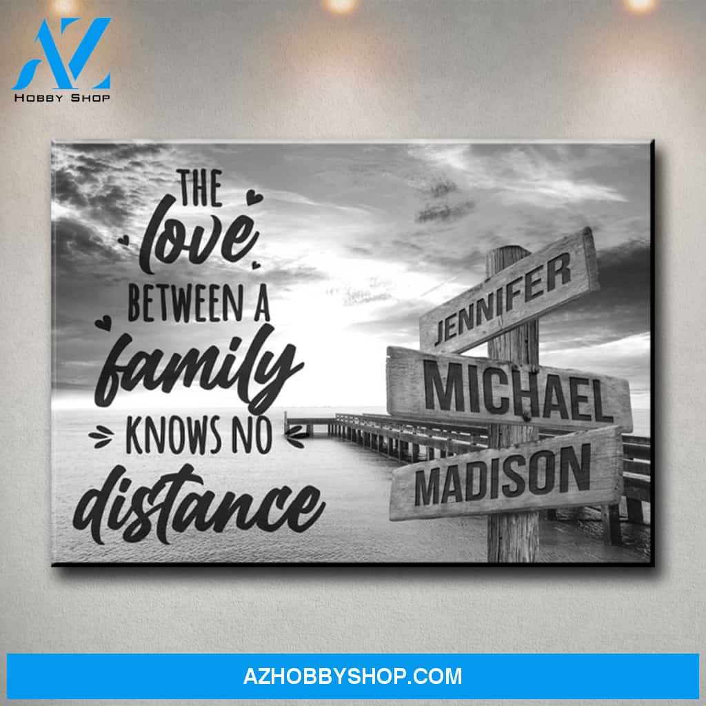 Ocean Dock with Saying 5 Multi-Names Premium Canvas