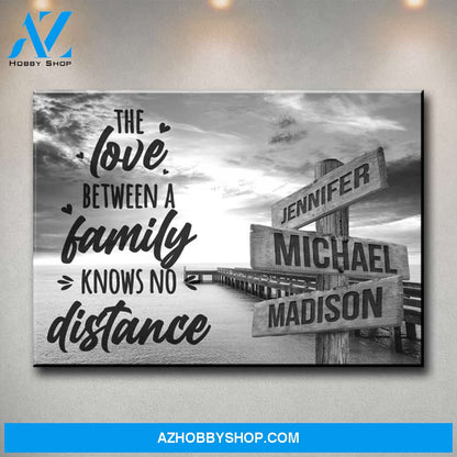 Ocean Dock with Saying 5 Multi-Names Premium Canvas