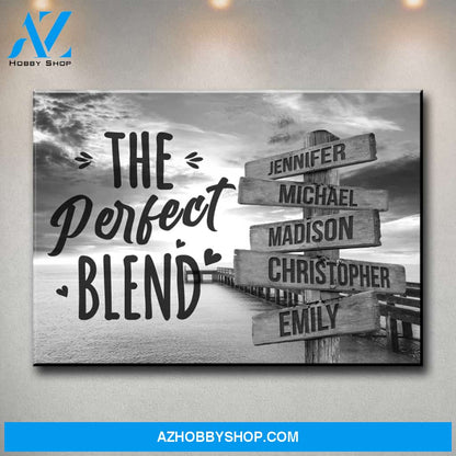 Ocean Dock with Saying 4 Multi-Names Premium Canvas