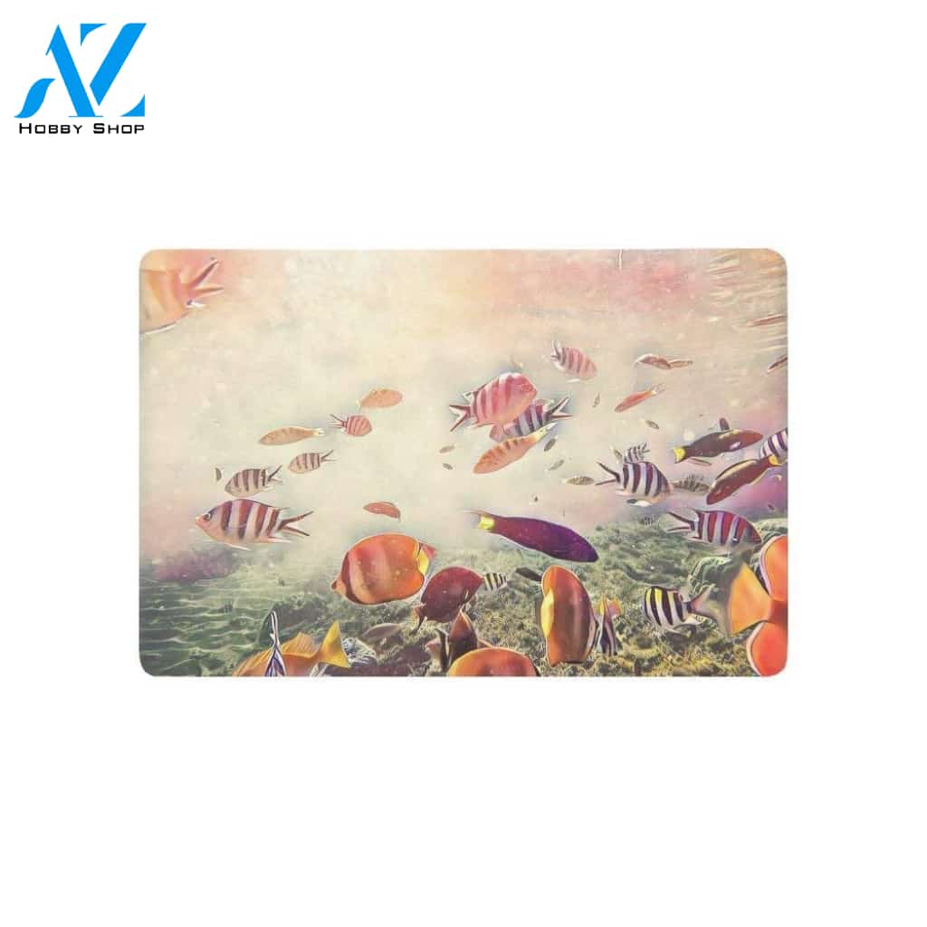 Ocean Sea Animal Doormat Home Decor Welcome Mat House Warming Gift Home Decor Funny Doormat Gift Idea