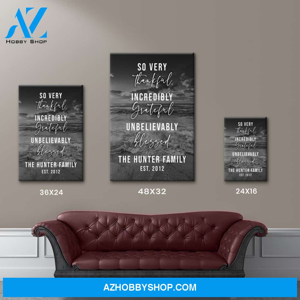 Ocean Sunset - Thankful Premium Canvas