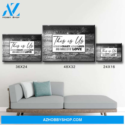 Ocean Sunset This is Us Multi-Names Premium Canvas