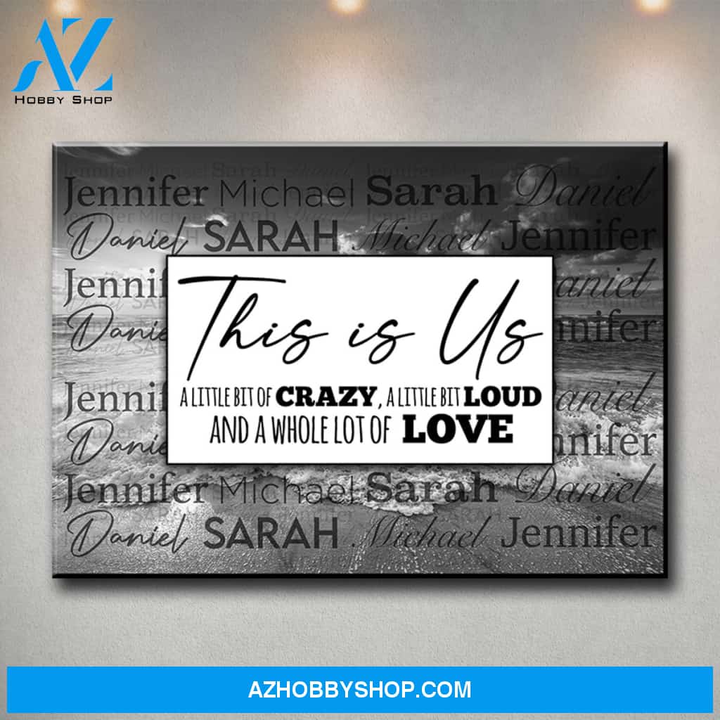 Ocean Sunset This is Us Multi-Names Premium Canvas