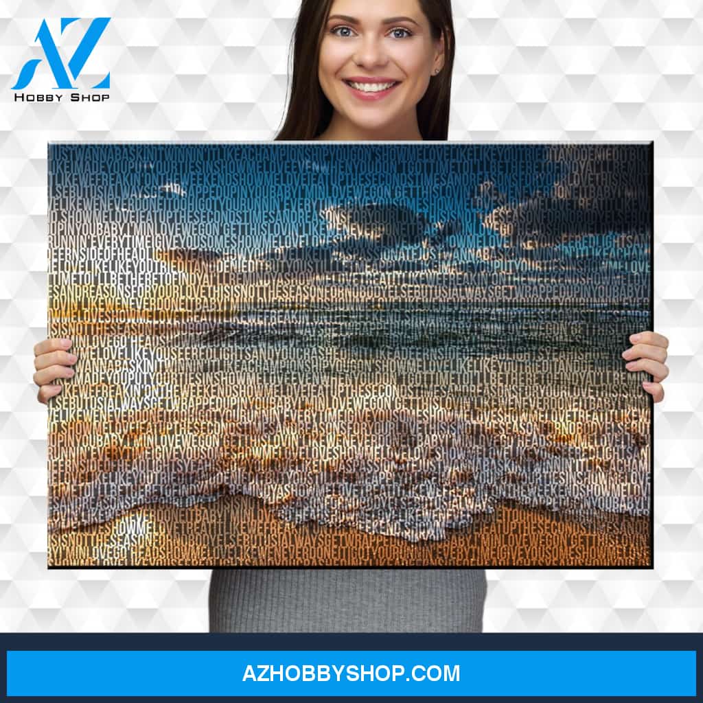 Ocean Sunset Thousand Words Premium Canvas