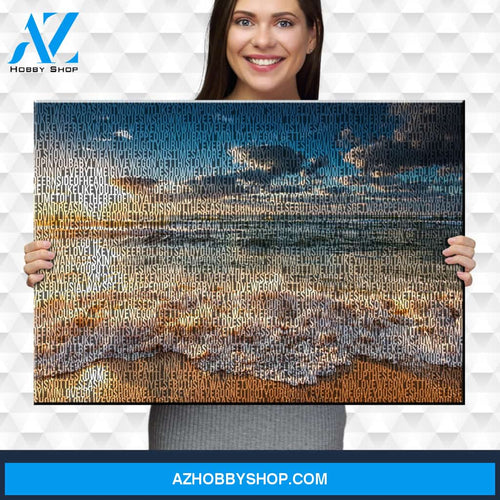 Ocean Sunset Thousand Words Premium Canvas