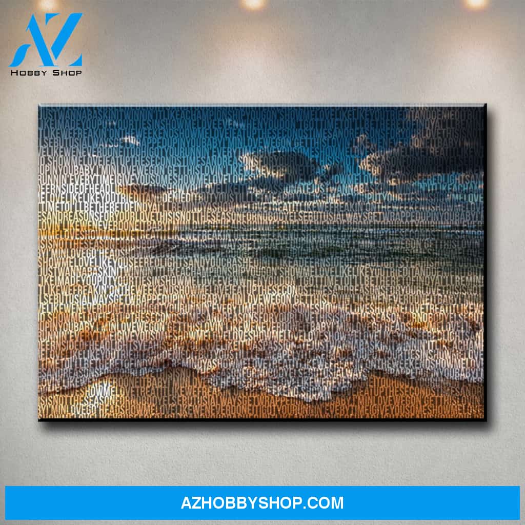 Ocean Sunset Thousand Words Premium Canvas