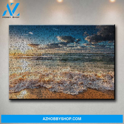Ocean Sunset Thousand Words Premium Canvas