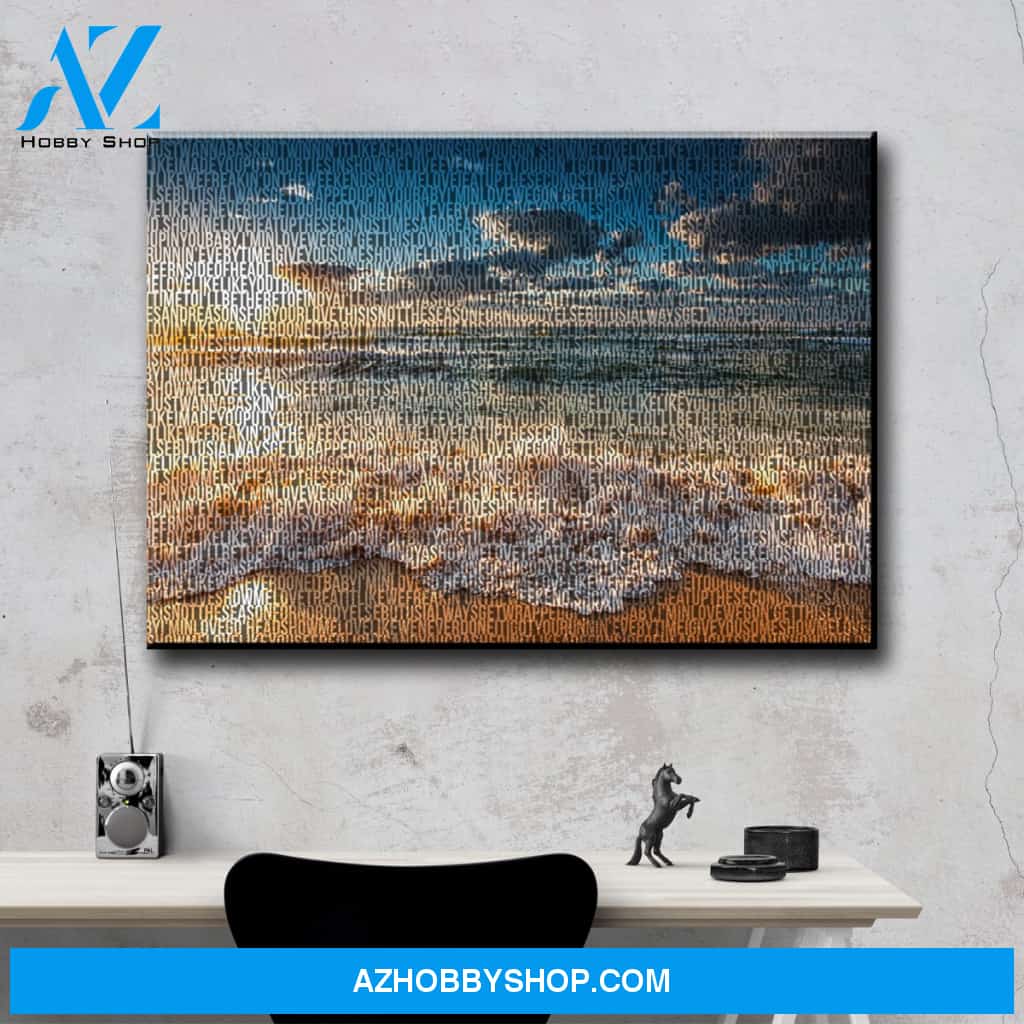 Ocean Sunset Thousand Words Premium Canvas