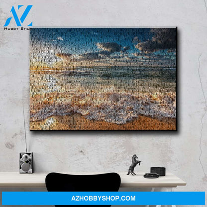 Ocean Sunset Thousand Words Premium Canvas