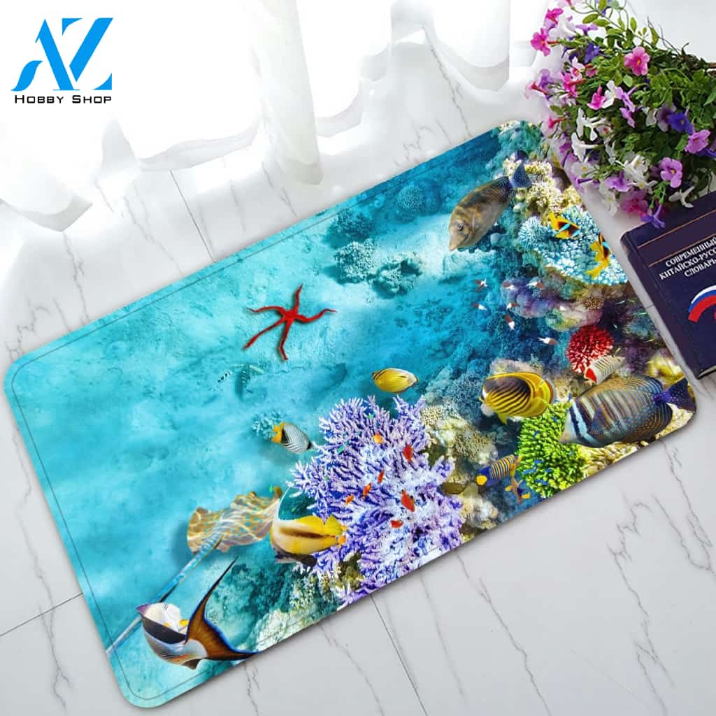 Ocean View Doormat Welcome Mat Housewarming Gift Home Decor Funny Doormat Best Gift Idea For Ocean Lovers Gift For Friend