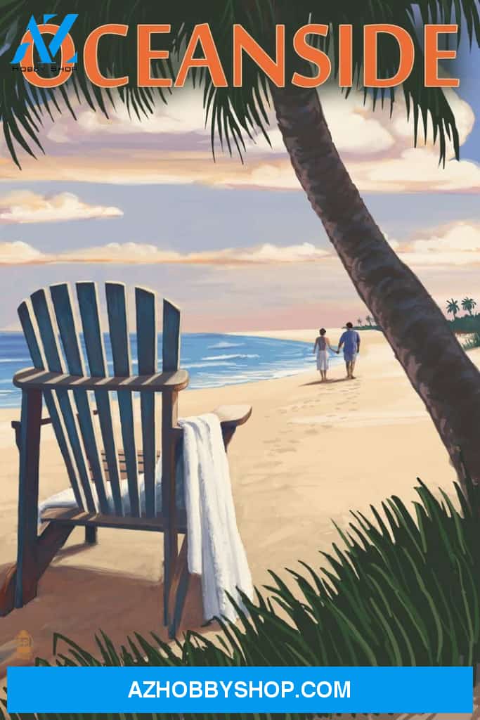 Oceanside California - Adirondack Chair On The Beach