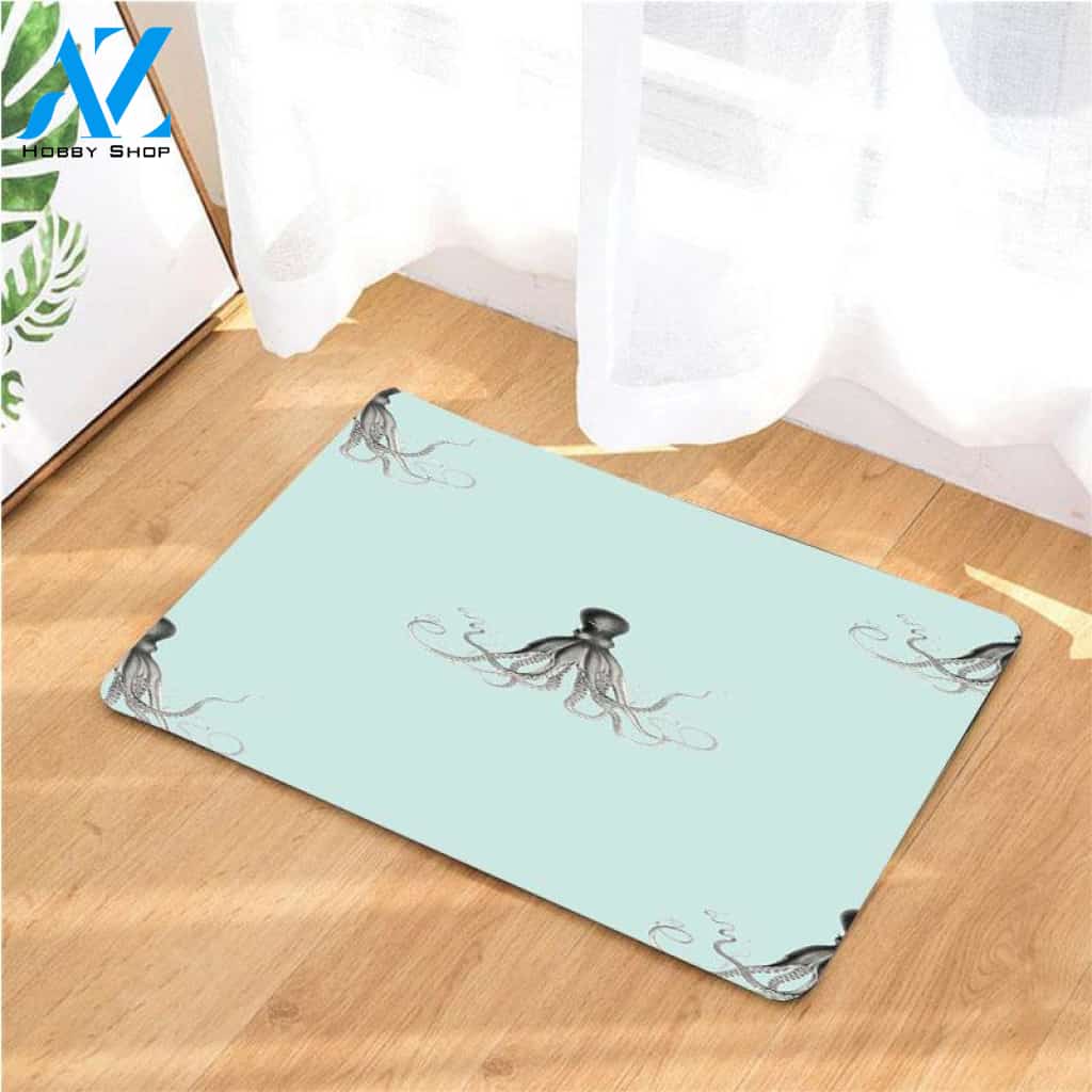 octopus wallpaper doormats