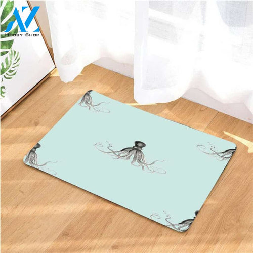 octopus wallpaper doormats