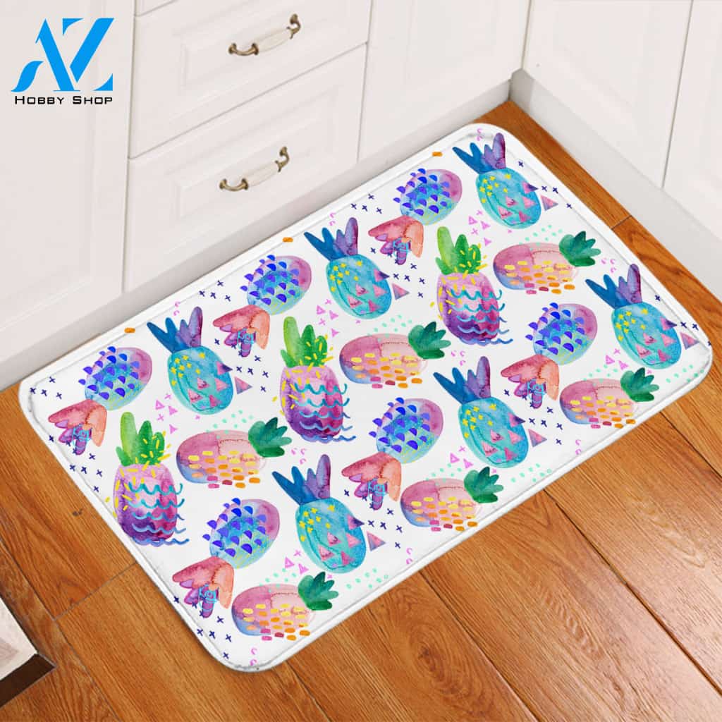 Odd Pineapple Patterns Door Mat