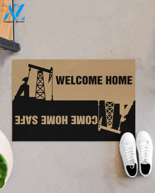 Oilfield Welcome Home Come Home Safe Doormat Gift For Oilfield Birthday Gift Home Decor Warm House Gift Welcome Mat