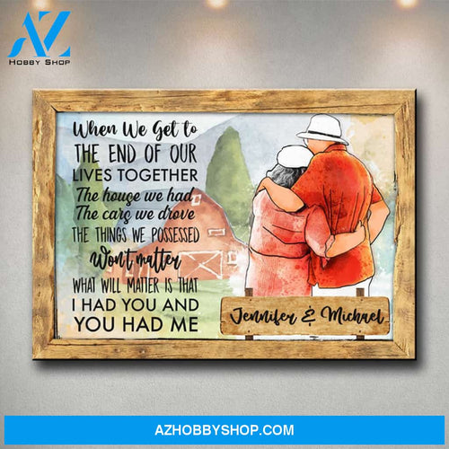 Old Couple Barn Premium Canvas