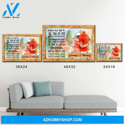 Old Couple Barn Premium Canvas