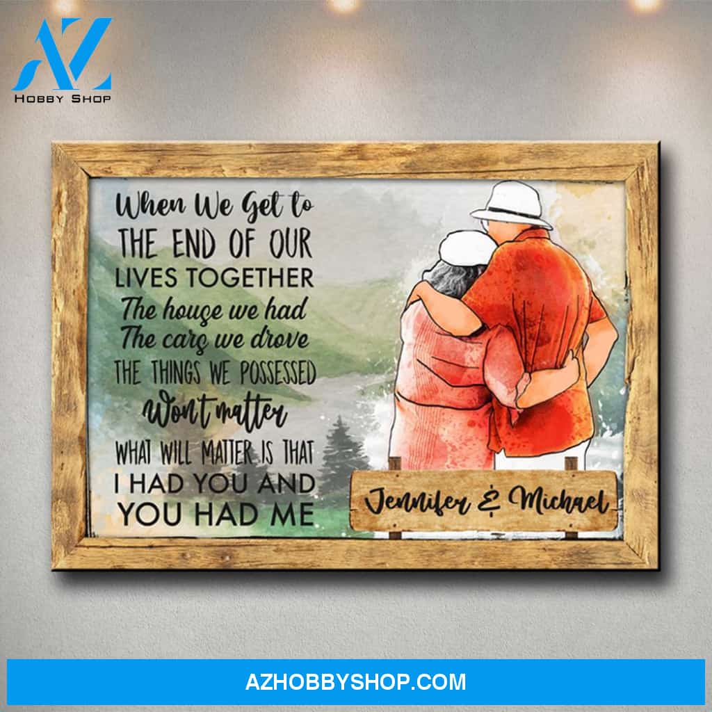 Old Couple Mountain Premium Canvas