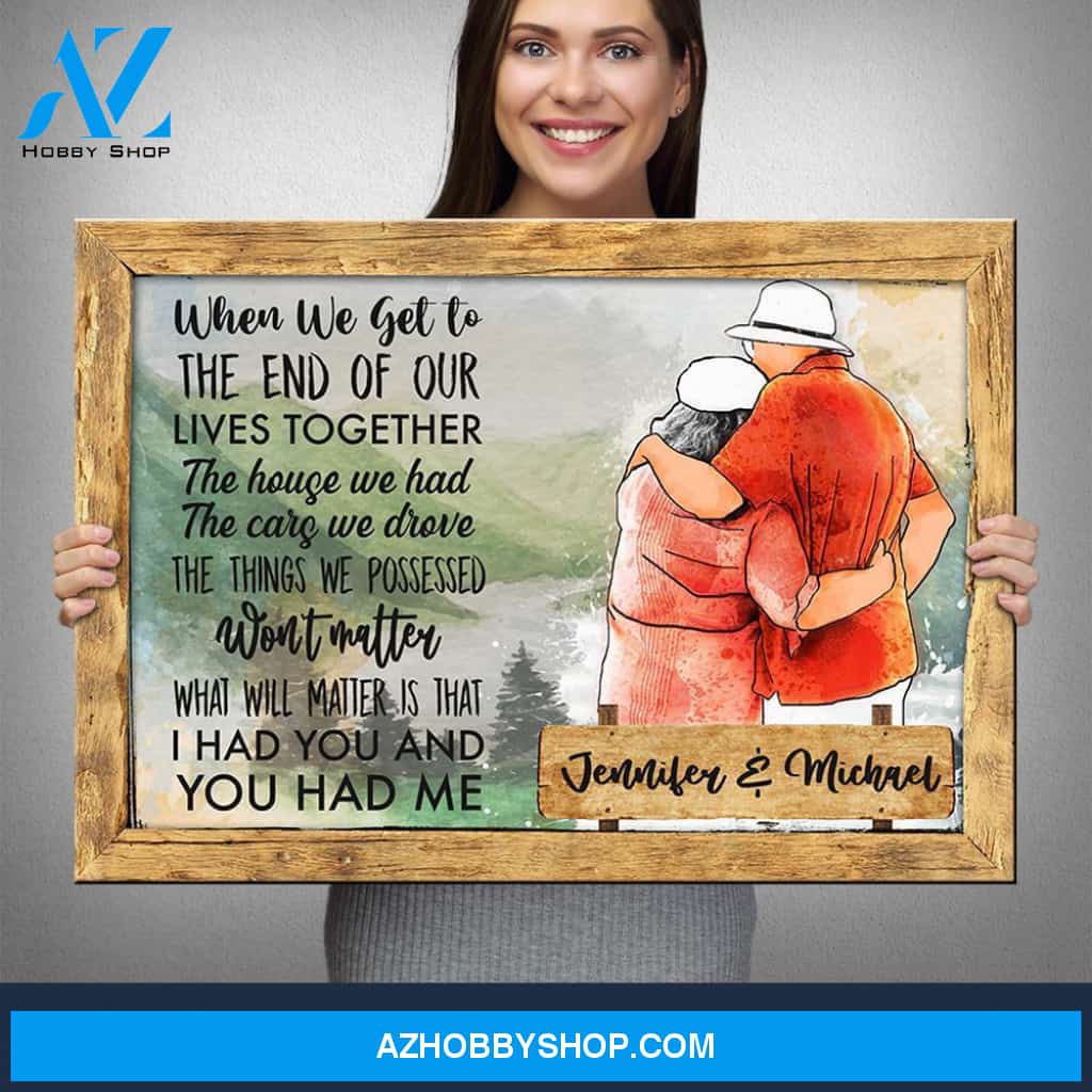 Old Couple Mountain Premium Canvas