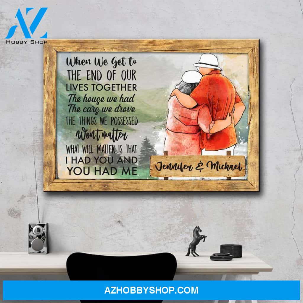 Old Couple Mountain Premium Canvas