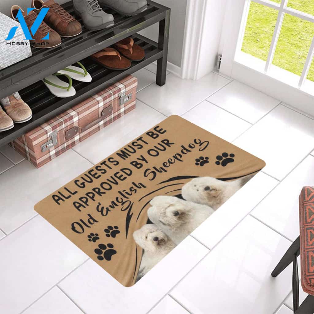 Old English Sheepdog Approved Doormat Home Decor – Doormat