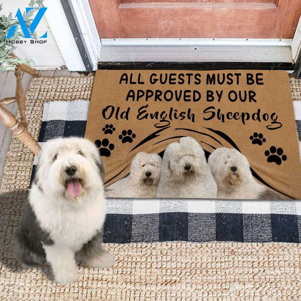Old English Sheepdog Approved Doormat Home Decor – Doormat