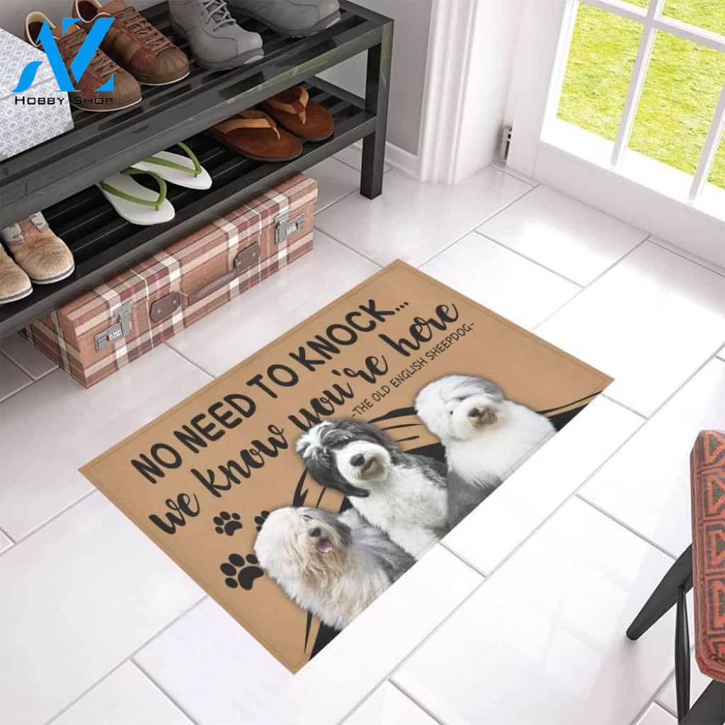 Old English Sheepdog CL09100144MDD Doormat