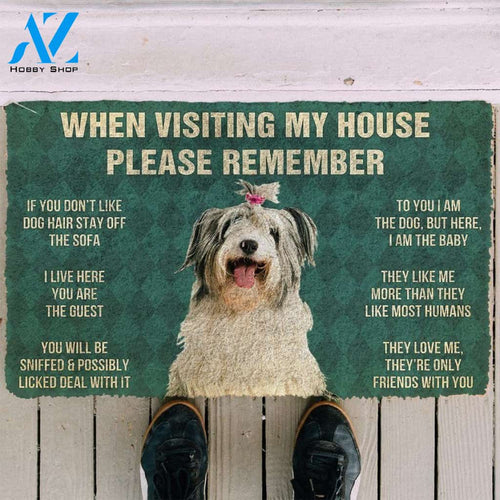 Old English Sheepdog House Rules Doormat