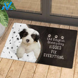 Old English Sheepdog Kisses Fix Everything Doormat