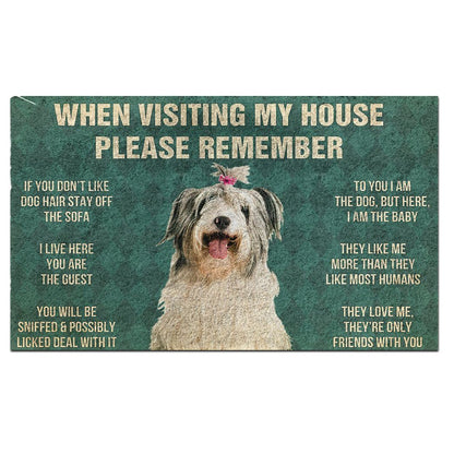 Old English Sheepdog's Rules Doormat