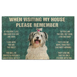 Old English Sheepdog's Rules Doormat