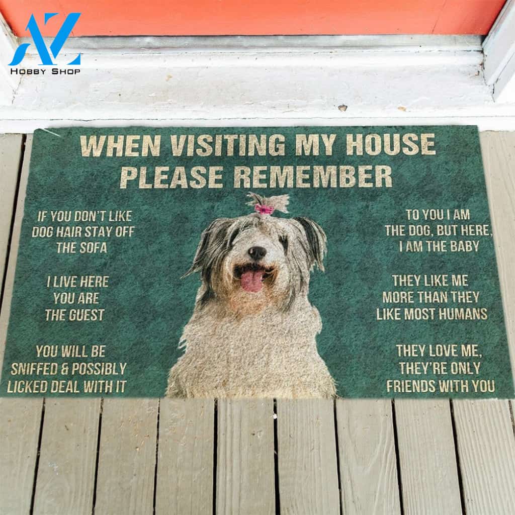 Old English Sheepdog's Rules Doormat