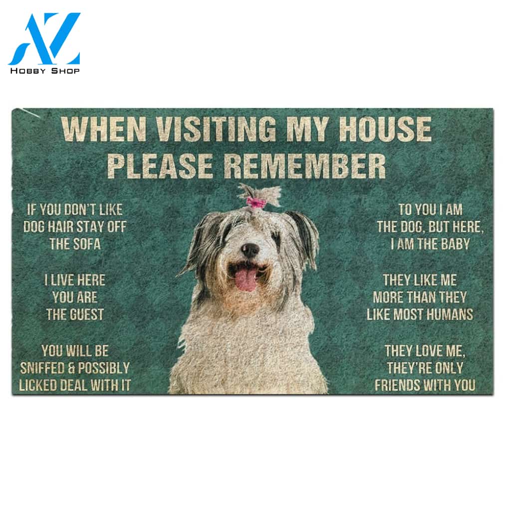 Old English Sheepdog's Rules Doormat