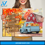 Old Truck Barn Art Multi-Names Premium Canvas