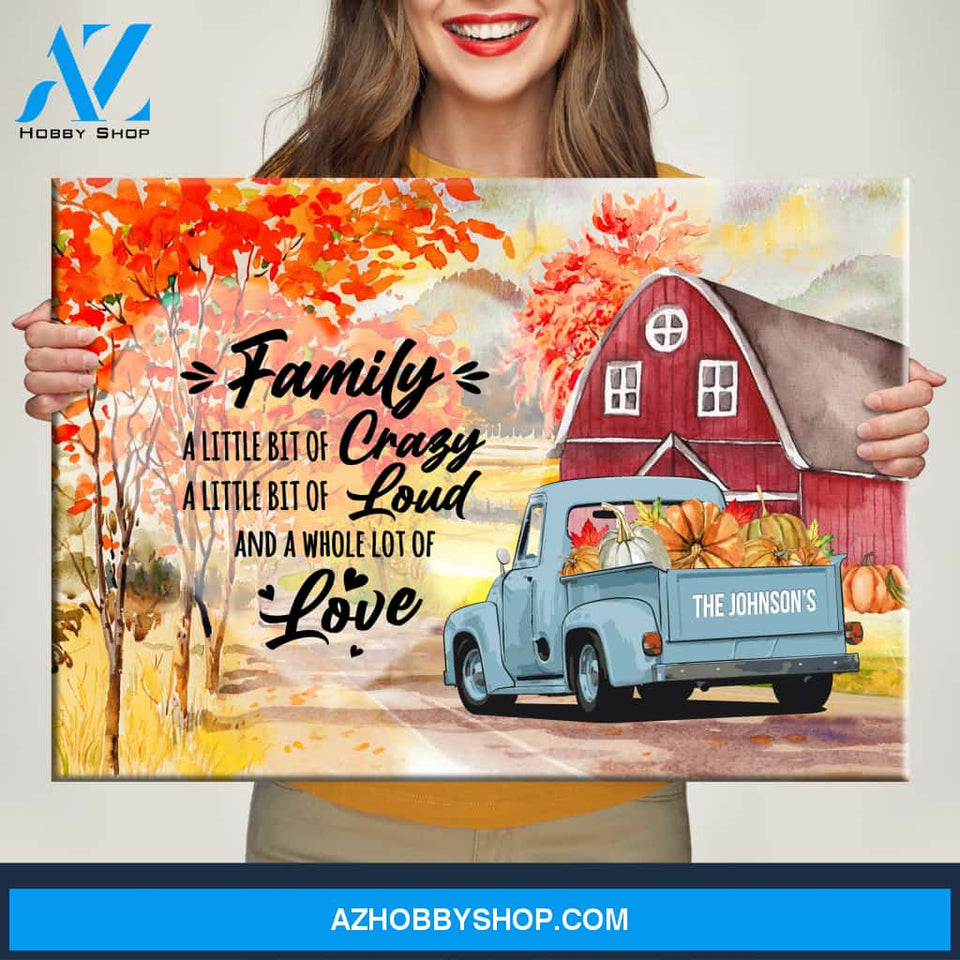 Old Truck Barn Art Saying 2 Premium Canvas