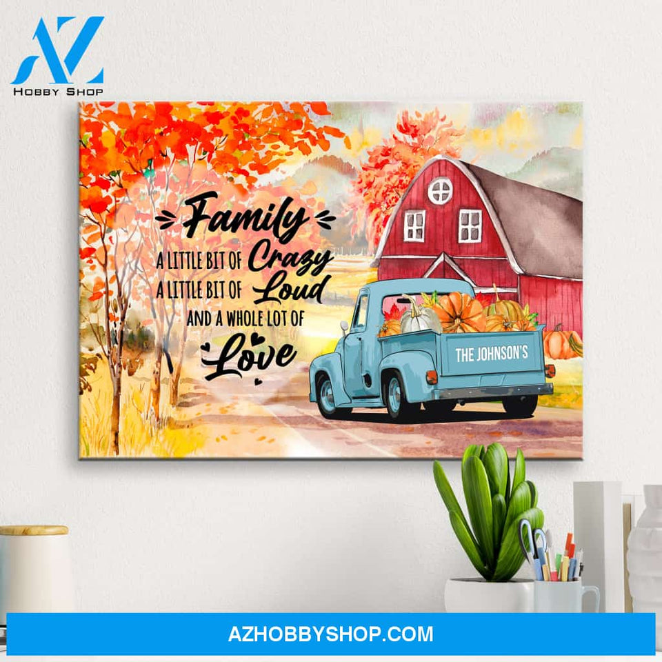 Old Truck Barn Art Saying 2 Premium Canvas