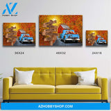 Old Truck Barn 2 Multi-Names Premium Canvas