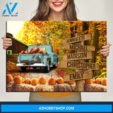 Old Truck Barn 3 Multi-Names Premium Canvas