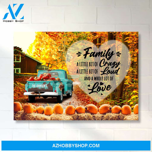 Old Truck Barn 3 Saying 2 Premium Canvas