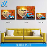 Old Truck Barn 2 Saying 2 Premium Canvas