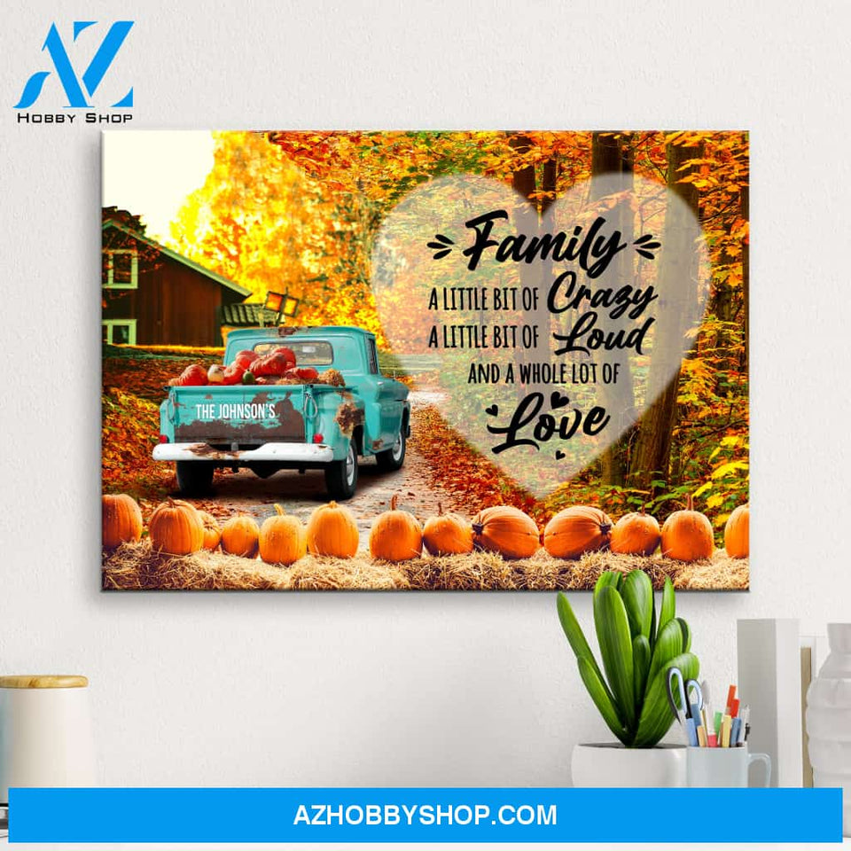 Old Truck Barn 3 Saying 2 Premium Canvas