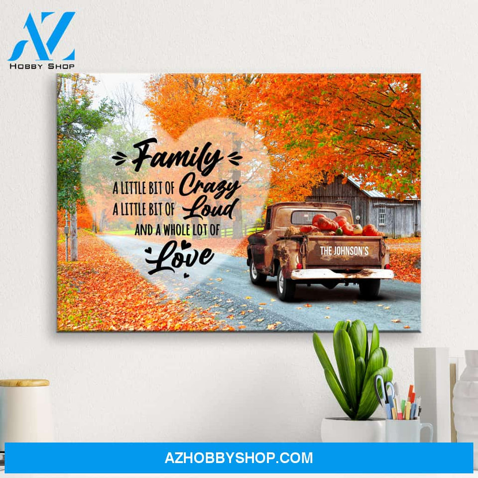 Old Truck Barn 4 Saying 2 Premium Canvas