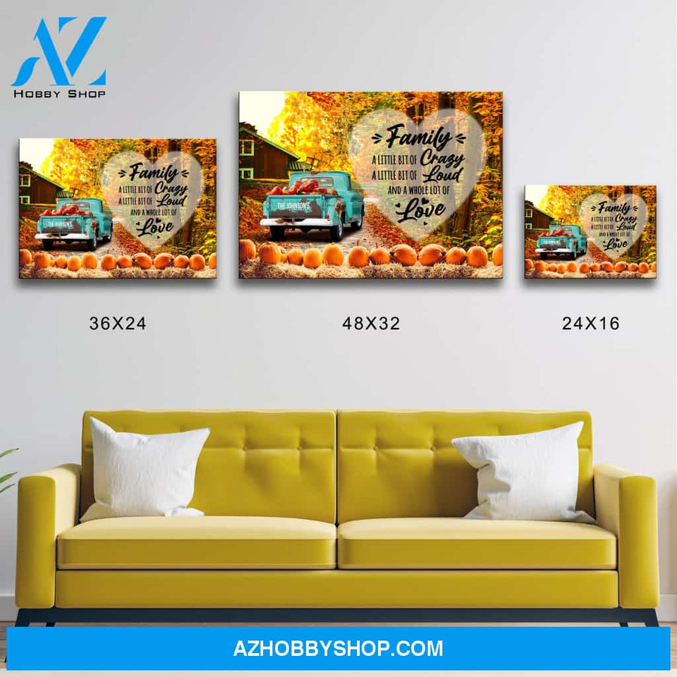 Old Truck Barn 3 Saying 2 Premium Canvas