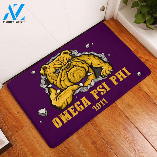 Omega Psi Phi 1911 Bulldog Doormat