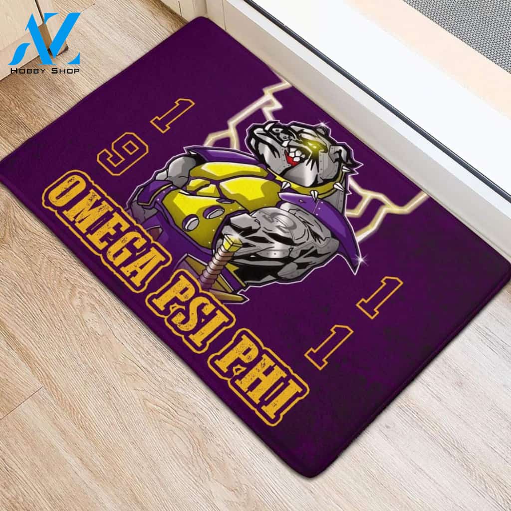 Omega Psi Phi 1911 Cool Dog Doormat