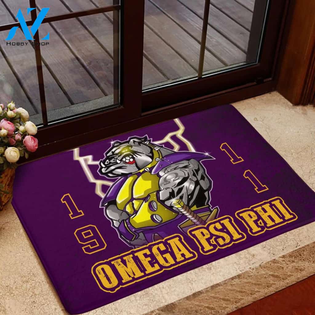 Omega Psi Phi 1911 Cool Dog Doormat