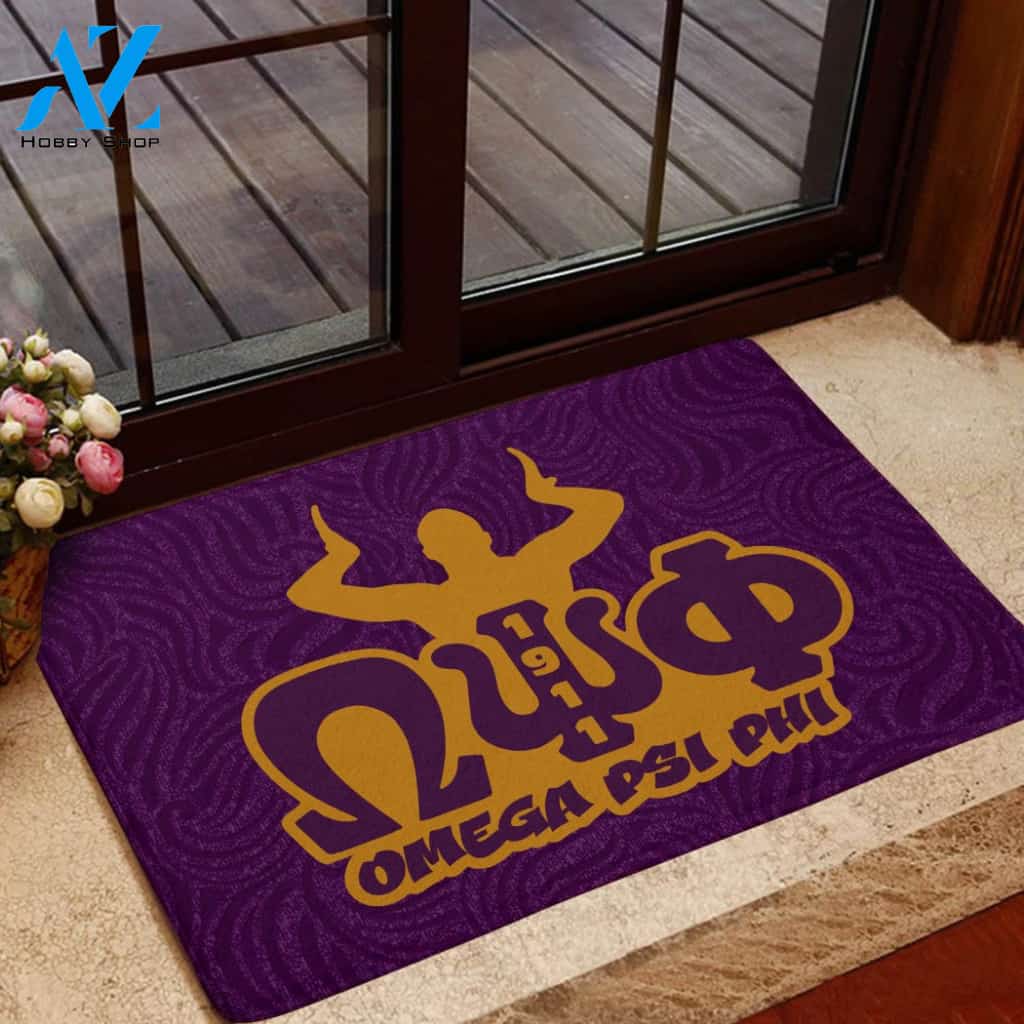 Omega Psi Phi 1911 Hand Sign Doormat
