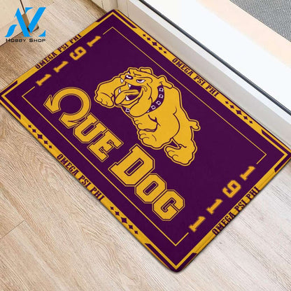 Omega Psi Phi 1911 Que Dog Doormat