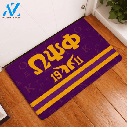 Omega Psi Phi Freternity 1911 Doormat